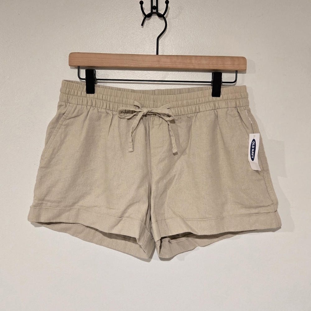 Old Navy Beige Knit Drawstring Women's Shorts